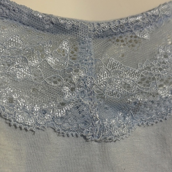 Signature Suzy Shier Light Blue Lace Camisole, size extra large - Picture 3 of 7